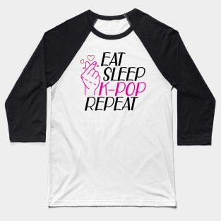 K-Pop - East Sleep K-pop Repeat Baseball T-Shirt